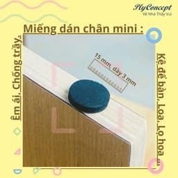Thumbnail Miếng dán chống trầy xước Mini, miếng lót kê chân ghế, kệ, loa máy tính, vật dụng gia đình. 1