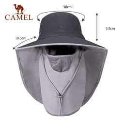 Thumbnail Mũ chống nắng toàn mặt CAMEL CROWN Mũ câu cá leo núi ngoài trời Mũ chống tia cực tím Mũ chống nắng 2