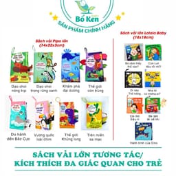Thumbnail Bộ Sách vải Lalala baby Song Ngữ Bé Yêu Thích Nhất [Tủ Sách Shop Bố Ken] 2