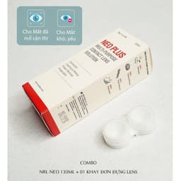 Thumbnail Nước ngâm kính áp tròng ANN365, rửa lens mắt hàng ngày, Neo Plus 130ml 1