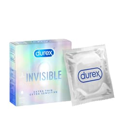 Thumbnail Bao cao su Durex Invisible siêu mỏng, size 52mm, hộp 3 bao 1