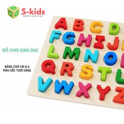 Thumbnail Đồ chơi gỗ S-kids, Bảng chữ cái gỗ nổi Tiếng Anh, Đồ Chơi Trẻ em thông minh 3