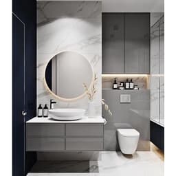 Thumbnail Gương led cảm ứng FENIO hình tròn treo tường nhà tắm decor phòng ngủ bàn trang điểm 4