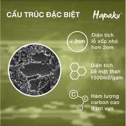 Thumbnail Túi Than Hoạt Tính Hapaku Khử Mùi Ô Tô, Hút Ẩm Khử Độc, Từ Than Gáo Dừa Bến Tre 200Gr 2