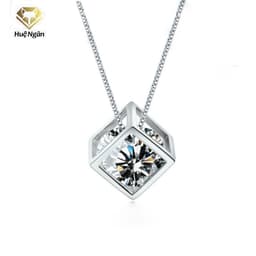Thumbnail Dây chuyền bạc Ý 925 Huệ Ngân - Hình lập phương cá tính PP1522 1