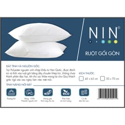 Thumbnail Ruột gối nằm gòn NIN House kích thước 40x60cm, 50x70cm, thích hợp cho những người thích nằm mềm 1