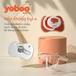 Thumbnail Bộ 2 ti giả cho bé Yoboo YB-0038 chất liệu silicone mềm mại mô phỏng ti mẹ - Hàng chính hãng 2