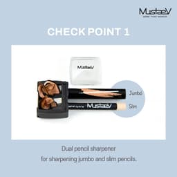 Thumbnail Gọt bút chì kép MustaeV để mài bút chì dài và bút chì mảnh (12mm + 8mm) 3