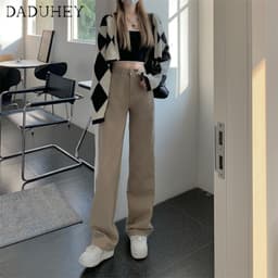 Thumbnail Quần jeans dài DADUHEY lưng cao thời trang dành cho nữ 4