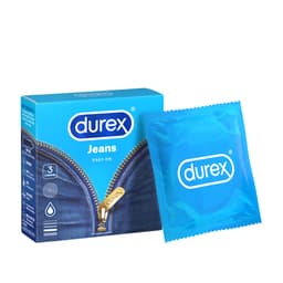 Thumbnail Durex Jeans cơ bản, bôi trơn, size 52.5mm, hộp 3 bao 1