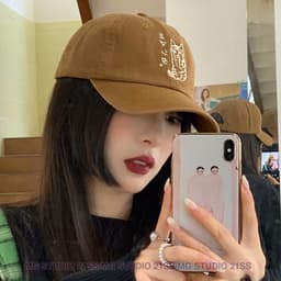 Thumbnail MAGIC KIWI /Mũ lưỡi trai thêu chữ và hình mèo 6 màu tùy chọn 4