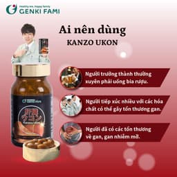 Thumbnail Combo Viên Uống Bổ Gan Giảm Mệt Mỏi Kanzo Ukon, Tăng Cường Sinh Lý, Sức Khỏe Nam Supo Maca Genki Fami Nhật Bản 3