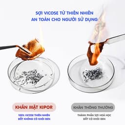 Thumbnail Khăn mặt khô đa năng Kipor dùng 1 lần lau khô, lau ướt - Kích thước 20x20 - Cuộn 60 khăn - Hàng chính hãng 4