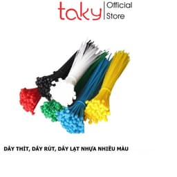 Thumbnail Set 100 Dây Rút -Taky, Lạt Thít Nhựa Nhiều Màu, Nhỏ Gọn, Tiện Lợi, Công Cụ Tiện Dụng Cho Gia Đình - 5600 1