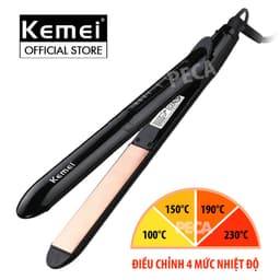 Thumbnail Máy duỗi tóc điều chỉnh 4 mức nhiệt độ Kemei KM-8889 phù hợp nhiều loại tóc, có thể duỗi uốn tạo nhiều kiểu tóc- HÀNG CH 3