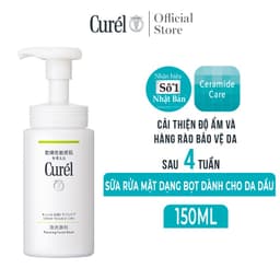 Thumbnail Sữa Rửa Mặt Dạng Bọt Dành Cho Da Dầu Curel Sebum Trouble Care Sebum Care Foaming Wash 150ml 3