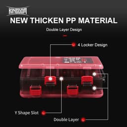Thumbnail Hộp Kingdom bằng nhựa đựng dụng cụ câu cá 12/16 ngăn tiện dụng 3