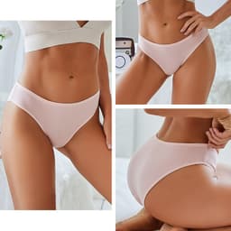Thumbnail FINETOO Quần Lót Cotton Màu Trơn Mềm Mại Size M-XL 1