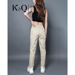 Thumbnail Quần ống suông kaki co giãn KQ STYLING kem cao cấp 2