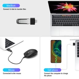 Thumbnail Đầu Chuyển Đổi OTG Fonken Sang Type C/Micro USB Cho Tablet / Laptop / Điện Thoại Android / Notebook 1