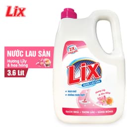 Thumbnail Nước Lau Sàn Lix Hương Lily Và Hoa Hồng 3.6 Lít LL360 Thơm Mát Sạch Sáng Bóng An Toàn 1