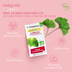 Thumbnail Viên uống bổ não, tăng cường trí nhớ Arkogelules® Ginkgo Biloba BIO hộp 150 viên 3