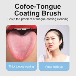 Thumbnail Cofoe Nhựa Phế Liệu Lưỡi Loại Bỏ Xấu Hơi Thở Tươi Phế Liệu Rêu Làm Sạch Sổ Lưu Niệm Lưỡi Bàn Chải Băng Cạp Miệng Vệ Sinh Miệng Chăm Sóc Nha Khoa 1