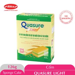 Thumbnail Bánh Bông Lan Quasure Light Bibica 126g - Thực phẩm dành cho người ăn kiêng, tiểu đường 2