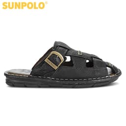Thumbnail Dép Quai Ngang Nam Da Bò SUNPOLO ABI019 Có Big size 44 45 1