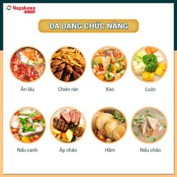 Thumbnail Nồi lẩu nướng điện 1 ngăn đa năng Nagakawa NAG1905 (5L) - Bảo hành 12 tháng 3