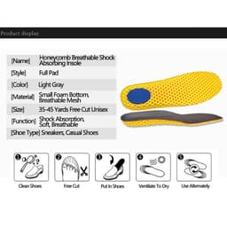 Thumbnail Đế lót giày thể thao DAYSELECT giảm xóc thấm hút mồ hôi thoáng khí cho nam và nữ 1