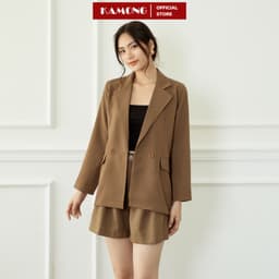 Thumbnail Áo blazer nữ tay dài KAMONG phong cách công sở. 3