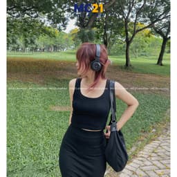 Thumbnail Áo croptop ba lỗ MC21.STUDIOS dáng ôm co giãn chất thun xịn cao cấp phong cách Ulzzang Streetwear Hàn Quốc A3213 2