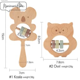 Thumbnail Đồ chơi Mamimamihome bằng gỗ lục lạc cho bé mọc răng 2