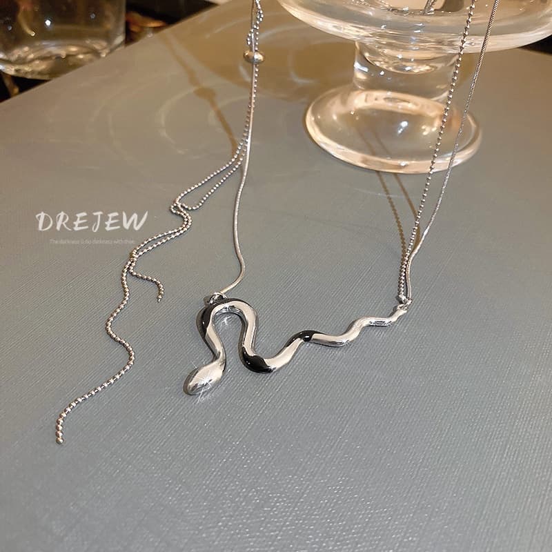 Ảnh DREJEW Dây chuyền nhiều lớp hình rắn phong cách cá tính 2