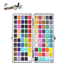 Thumbnail Bộ 100 màu nước SeamiArt ánh kim lấp lánh 2