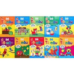 Thumbnail Sách - Combo Bé tô màu phiên bản song ngữ Việt - Anh (10 quyển) 3