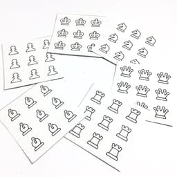 Thumbnail Bộ sticker rubik cờ vua DƯƠNG SINH, cho khối 3x3x3 (6 miếng dán) 2