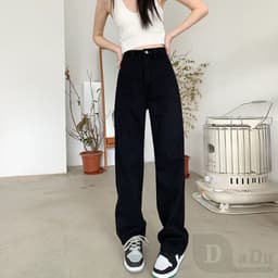 Thumbnail Daduhey Quần Jeans Dài Lưng Cao Plus Size Cho Nữ 2
