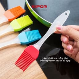 Thumbnail Chổi quét dầu silicon KIPOR KP-QD01 - Quét bơ, sốt, ướp gia vị tiện lợi - Chịu nhiệt tốt 3