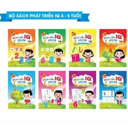 Thumbnail Sách - Bộ phát triển IQ cho bé 4 đến 5 tuổi (Combo 8 cuốn) 1