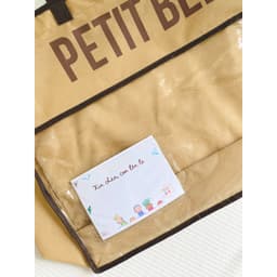 Thumbnail Túi đựng chăn gối cho bé đi học kèm thẻ tên PETIT BEBE mẫu giáo tiểu học 55cm x 40cm x 15cm 3