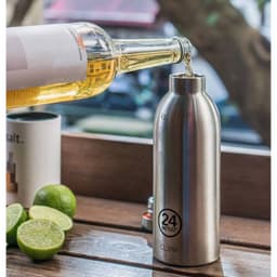 Thumbnail Bình giữ nhiệt chân không 24Bottles Clima họa tiết Brushed Steel chất liệu thép không gỉ 1