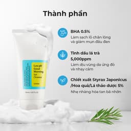 Thumbnail Sữa Rửa Mặt Cosrx gel 50ml Chiết Xuất Trà Xanh Độ pH Thấp Cho Buổi Sáng 4