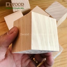 Thumbnail Khối gỗ vuông 5cm đã xử lý bề mặt đẹp Dwood 4