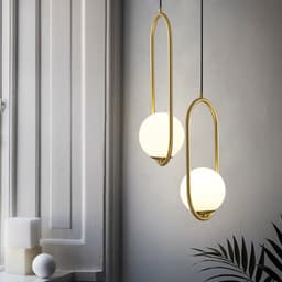 Thumbnail Đèn thả trang trí chao thuỷ tinh SuperVilighting decor phòng khách kiểu hiện đại bảo hành 24 tháng 2