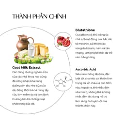 Thumbnail Sữa rửa mặt sáng da và dưỡng ẩm Truesky Glutathione Cleanser chiết xuất sữa dê 50g 4