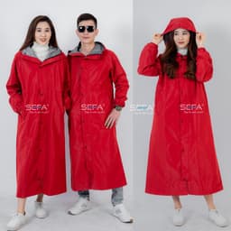 Thumbnail Áo mưa măng tô SEFA hàn nhiệt chống nước tuyệt đối 2