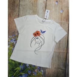 Thumbnail Áo phông nữ Vicci AP.01 chất liệu cotton vân gỗ nhiều họa tiết 3