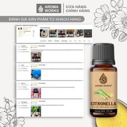 Thumbnail Tinh dầu Sả tươi / Sả Java Aroma Works xông phòng, đuổi muỗi, thanh lọc không khí - Citronella 3